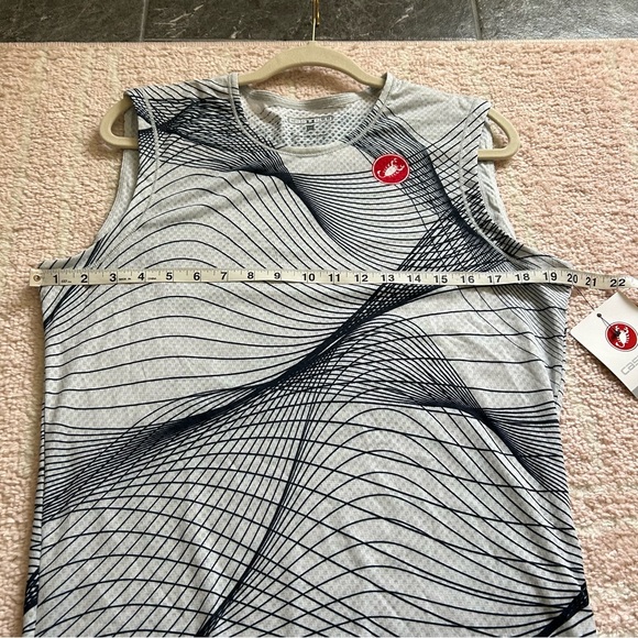 NWT Castelli Mens Gray Navy Sleeveless Cycling Tank Top Size 2XL - Picture 6 of 9